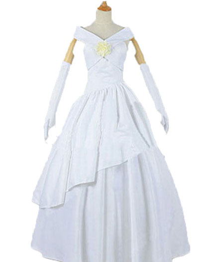 Attack On Titan : Blanc Mariage Mikasa Costume Cosplay Achat