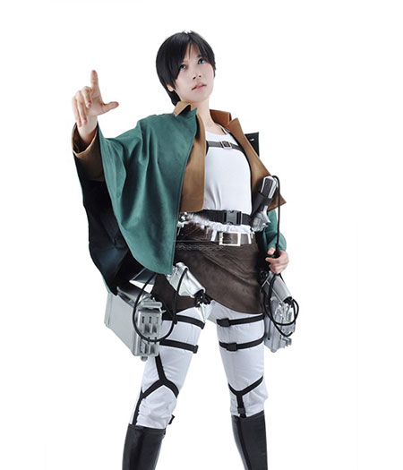 Attack On Titan : Haute Qualité Eren Jaeger Femme Jolie Costume Cosplay