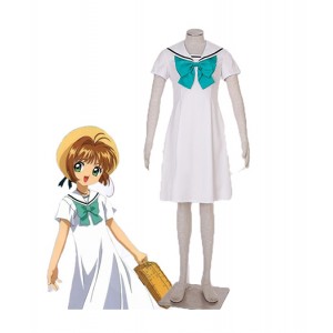 Cardcaptor Sakura : Marin Blanc Robe Sakura Kinomoto Costume Cosplay Achat