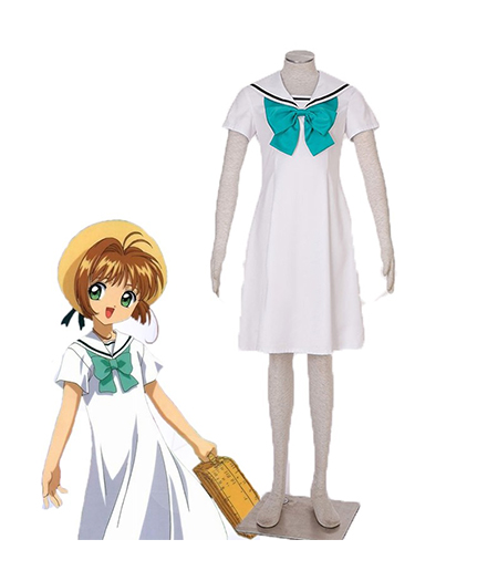 Cardcaptor Sakura : Marin Blanc Robe Sakura Kinomoto Costume Cosplay Achat