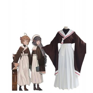 Cardcaptor Sakura : Sakura Kimono Brown Long Costumes Cosplay Acheter