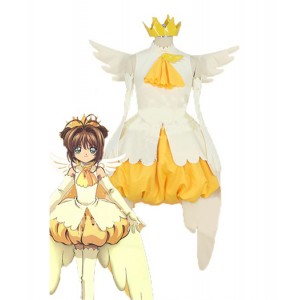 Cardcaptor Sakura : Full Set Jaune Robe Sakura Kinomoto Costume Cosplay Acheter