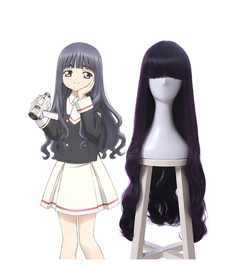 Cardcaptor Sakura : Tomoyo Daidouji Pourpre Long Wig Cosplay