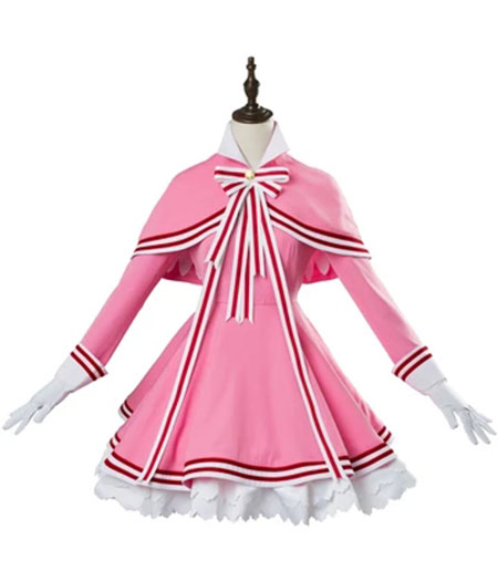 Cardcaptor Sakura : Kinomoto Sakura Rose Robe Costume Cosplay