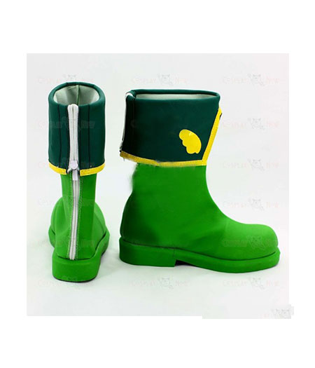 Cardcaptor Sakura : Haute Qualité LI SYAORAN Vert Boots Cosplay