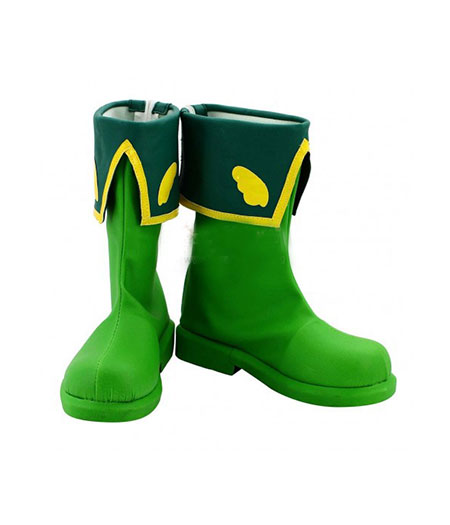 Cardcaptor Sakura : Haute Qualité LI SYAORAN Vert Boots Cosplay