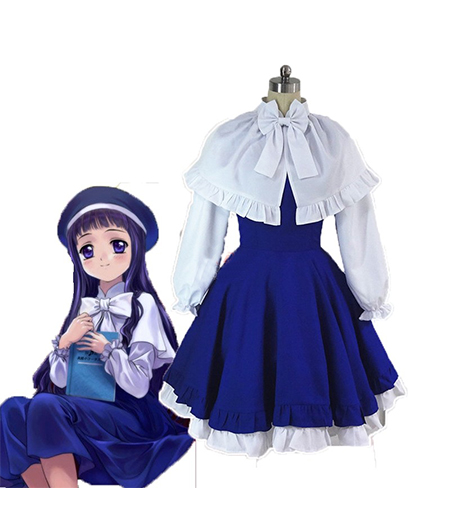 Cardcaptor Sakura : Bleu Robe Tomoyo Daidouji Costumes Cosplay Acheter Pas Cher