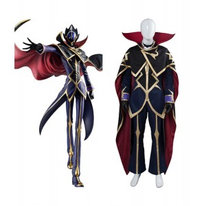 Code Geass : Noir Fukkatsu No Lelouch Zero Costume Cosplay Achat