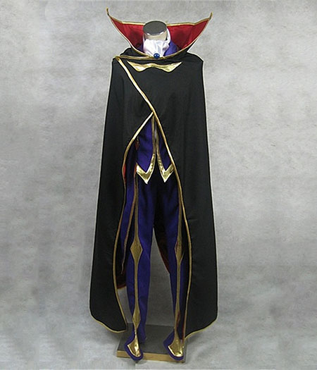 Code Geass : Noir Lelouch Of The Rebellion Zero Costume Cosplay