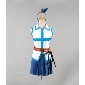 Fairy Tail : Lucy Heartfilia Femme Cyan Costume Cosplay Achat