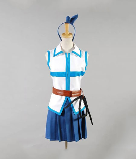 Fairy Tail : Lucy Heartfilia Femme Cyan Costume Cosplay Achat