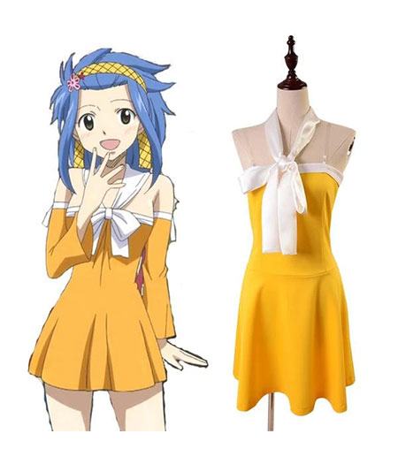 Fairy Tail : Jaune Robe Levy McGarden Costume Cosplay Acheter