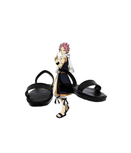 Fairy Tail : Natsu Dragneel Noir Sandales Chaussures Cosplay Acheter Pas Cher