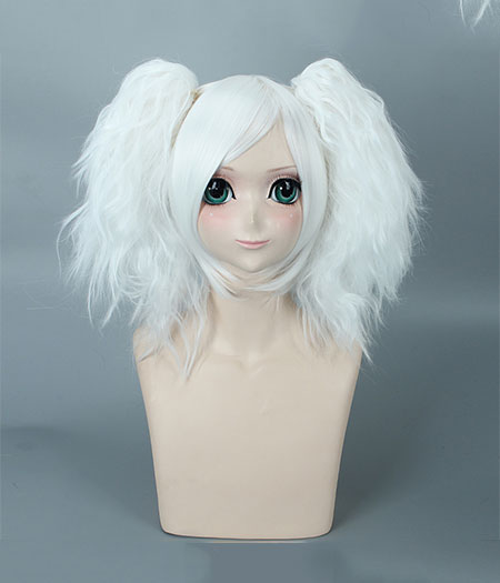 Gintama : Blanc Courte Wig Sakata Gintoki Cosplay Acheter