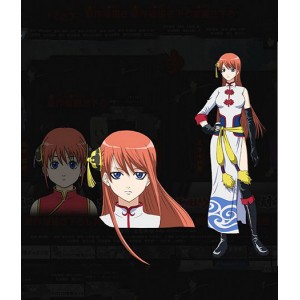 Gintama : Blanc Long Cheongsam Kagura Costume Cosplay Acheter