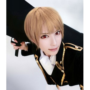 Gintama : Jaune Court Wig Okita Sougo Cosplay