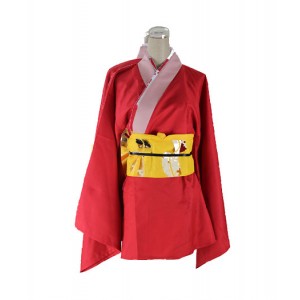 Gintama : Kagura Rouge Ensemble Complet Kimono Cosplay