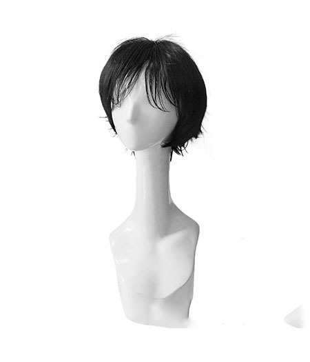 Gintama : Noir Court Wig Shimura Shinpachi Cosplay Acheter