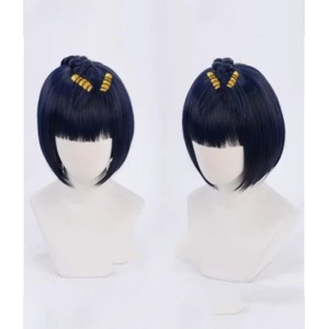 JoJo's Bizzare Adventure : Haute Qualité Bleu Foncé Buccellati Bruno Wig Cosplay