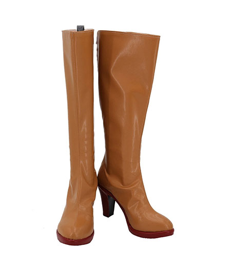 JoJo's Bizzare Adventure : Haute Qualité Brown Long Boots Trish Una Chaussures Cosplay