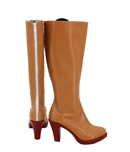 JoJo's Bizzare Adventure : Haute Qualité Brown Long Boots Trish Una Chaussures Cosplay