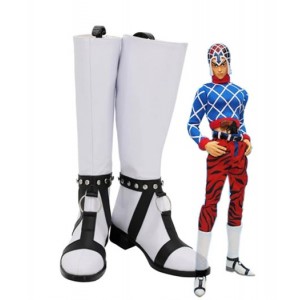 JoJo's Bizzare Adventure : Guido Mista Blanc Long Boots Cosplay Acheter