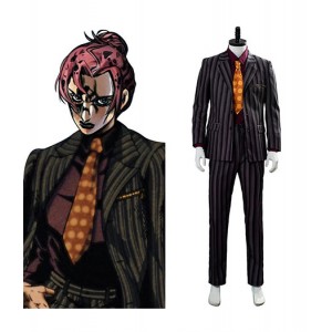 JoJo's Bizzare Adventure : Jjba Diavolo Rayures Costume Cosplay Vente Pas Cher