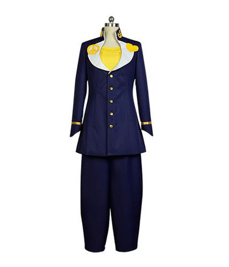 JoJo's Bizzare Adventure : Bleu Foncé Josuke Higashikata Costume Cosplay Acheter