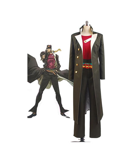 JoJo's Bizzare Adventure : Haute Qualité Jotaro Kujo Stardust Crusaders Costumes Cosplay