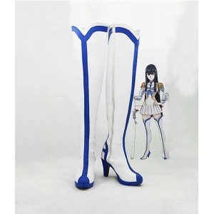 KILL la KILL : Blanc Long Boots Satsuki Kiryuin Cosplay Achat