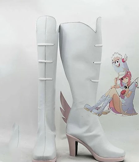 KILL la KILL : Haute Qualité Nonon Jakuzure Blanc Boots Cosplay