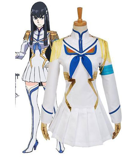 KILL la KILL : Blanc Uniforme Satsuki Kiryuin Costumes Cosplay Acheter