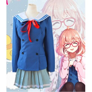 Kyoukai No Kanata : Nase Mitsuki Bleu Costumes Cosplay Vente Pas Cher