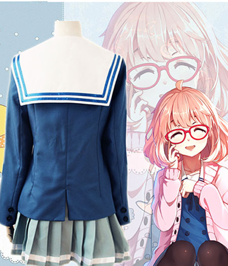 Kyoukai No Kanata : Nase Mitsuki Bleu Costumes Cosplay Vente Pas Cher