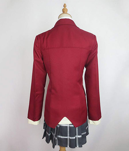 Kyoukai No Kanata : Ninomiya Shizuku Cosplay Rouge Uniforme Costume Achat