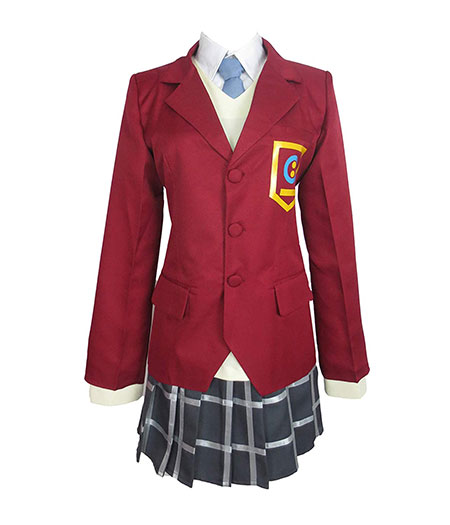 Kyoukai No Kanata : Ninomiya Shizuku Cosplay Rouge Uniforme Costume Achat