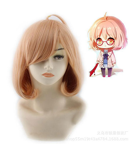 Kyoukai No Kanata : Orange Court Wig Kuriyama Mirai Cosplay Acheter