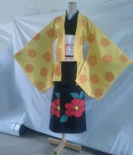 Kyoukai No Kanata : Shindou Ayaka Cosplay Jaune Costume Vente Pas Cher