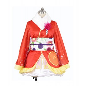 LoveLive! : Orange Kimono Honoka Kousaka Costume Cosplay Acheter