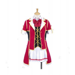 LoveLive! : Rouge Strip Court Costume Honoka Kousaka Cosplay