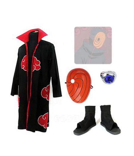 Naruto : Obito Uchiwa Masque Chaussures Cosplay