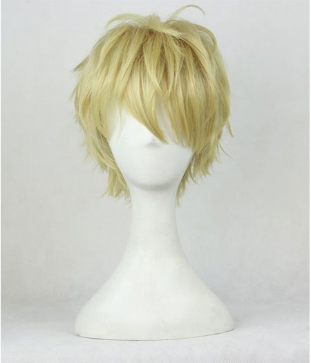 One Punch Man : France Demon Cyborg Genos Jaune Wig Cosplay Acheter Pas Cher