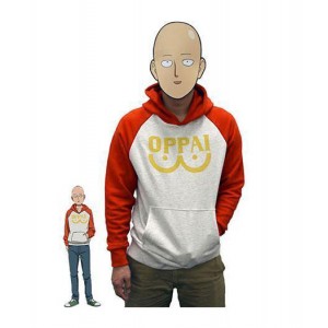 One Punch Man : Saitama Oppai Logo Pull Costume Cosplay