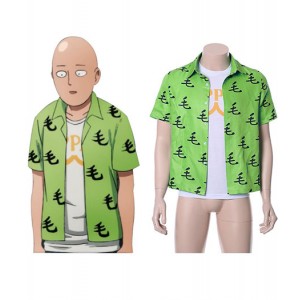 One Punch Man : France Saitama Chemise Oppai Tee-Shirt Costume Cosplay