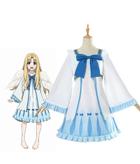 The Rising of the Shield Hero : Filo Bleu Clair Robe Costume Cosplay