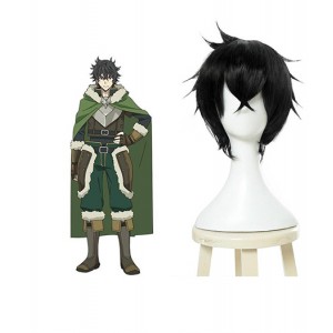 The Rising of the Shield Hero : Noir Court Wig Naofumi Iwatani Cosplay Acheter