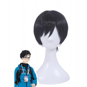 Yuri On Ice : Fille Noir Court Wig Yuri Katsuki Cosplay Acheter