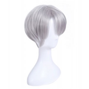 Yuri On Ice : Victor Nikiforov Gris Clair Meilleur Wig Cosplay Acheter Pas Cher