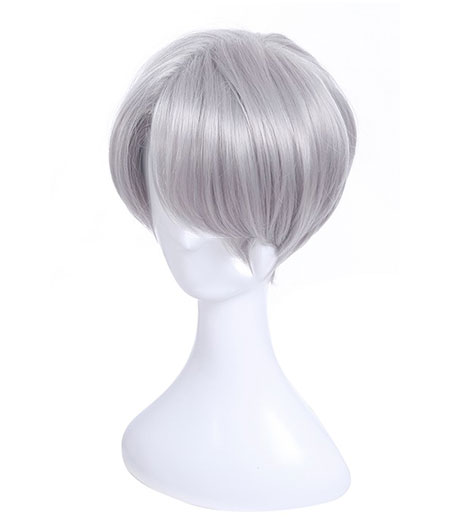 Yuri On Ice : Victor Nikiforov Gris Clair Meilleur Wig Cosplay Acheter Pas Cher