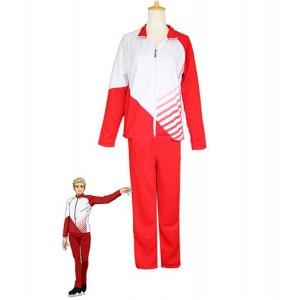 Yuri On Ice : Rouge Femme Christophe Giacometti Costume Cosplay Achat